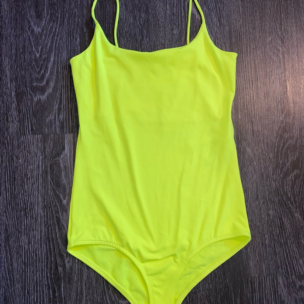 ZARA NEON yellow body suit
